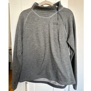 The North Face Women's Canyonlands 1/4 Zip Pullover Jacket Size Large, Gray, EUC